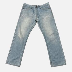 Vintage Brass Slim Straight Jeans Size 34 X 30